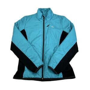 Kjus Recon Insulated Puffer Jacket Womens Size M - 38 Green & Black Primaloft